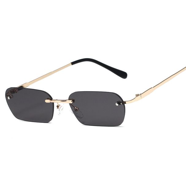 Square Frameless Sunglasses – Trendy Edge Cut Design For Men & Women, Korean Marine Style Hip Hop Eyewear_viptrois.com