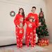 Christmas deer Penguin letters Christmas Family suit printed homewear sleep_viptrois.com