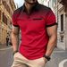 New Summer Men Clothes Short Sleeve Fashion Slim Fit 100% Polyester Polo Shirt Men Business Casual Lapel Golf Polo Shirt_viptrois.com