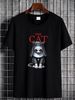 Halloween Cat Nun T Shirt The Ispired Vintage Washed Fashion Designer Clothes Top For Everyday Wear Soft Graphic Streetwear Homme Summer Casual_viptrois.com