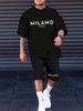 Men's Clothing Short Sleeved Shorts Men's Summer 2024 Trend Hong Kong Style Handsome Personality Sexy Complete Set ME2 MA1_viptrois.com