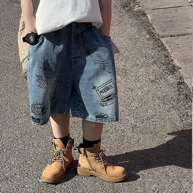 Children's Denim Shorts Boys Pants Summer Thin Boys Casual Shorts Summer Children's Clothing Boys Baby Summer Clothing Trendy_viptrois.com
