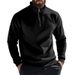 Men's Fleece-Lined Zip-Up Hoodie – Winter Warm Stand Collar Pullover (Light Gray/Burgundy/White/Black/Charcoal/Camel/Red/Beige, S-XXXL)_viptrois.com