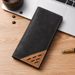 Men's Bags Frosted Retro Men's Long Wallet Stitching Contrast Color Men's Wallet Multi Card Slots Wallet Casual Suit Bag Long Wallet_viptrois.com