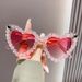 New Fashion Glasses For Women Aurora Rose With Diamond Heart Sunglasses Parent-child Personalized Ocean Pieces_viptrois.com