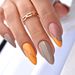 Wearable Nails High End False Nails Autumn Irregular Gold Powder Stripes Light Luxury Style Detachable Nail Art Nail Pieces Finished Product_viptrois.com