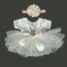 Baby Photography Props Outfit Lace Bowknot Skirt with Flower Headband for Newborn Infant Girls Photo Taking Accessories Supplies_viptrois.com