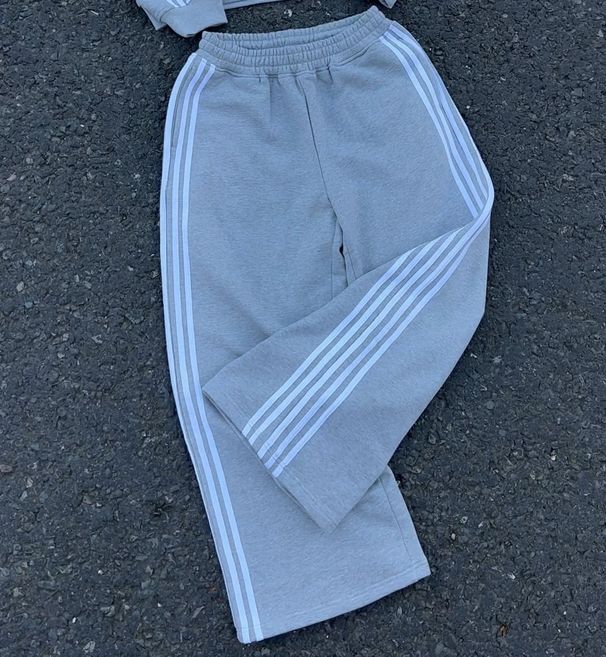 Hip-hop Trendy Brand HCW Striped Embroidered Zipper Hooded Sweater Sweatpants Two-piece Casual Suit_viptrois.com