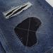 Men's Clothing Hole Embroidery Design Jeans Loose Lazy Feeling Trousers_viptrois.com