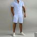 Men's Clothing Suit Summer New Men's Polo Casual Loose Short Sleeved Shorts Sports Suit_viptrois.com