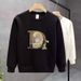 Men's Clothing Autumn And Winter New Style Trendy Personalized Printed Cotton Sweatshirt Men's Slim Fit Pullover Round Neck Plus Velvet Top_viptrois.com