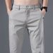 Men's Summer Thin Casual Trousers Loose Fit Ice Silk Quick Drying Straight Leg Pants_viptrois.com