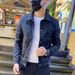 Trendy Casual Men's Jacket Simple Handsome Jacket Trendy Men Internet Celebrities Slim Lapel Long Sleeve Top_viptrois.com