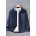 Pure Linen Men's Shirt Casual Collar Shirt Large Loose And Versatile Clothes Trendy_viptrois.com