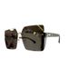 Women's Glasses trimmed square large frame sunglasses for women with UV protection, round face slimming sunglasses, advanced_viptrois.com
