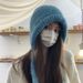 Lazy Feeling With Wool Big Head Hood, Versatile Children To Show Off Face, Small Woolen Hat For Autumn And Winter_viptrois.com