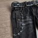 New Heavy Industry Embroidered Jeans Men's And Women's Same Punk Flared Pants Y2k Washed Trousers Dark Pants_viptrois.com