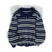 Mink Fur Striped Polo Neck Sweater For Men, Retro High-end Loose Knit Sweater_viptrois.com