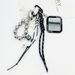 Love Five Pointed Star Mirror Beaded Keychain Bag Accessories Mobile Phone Chain Pendant Ornaments_viptrois.com