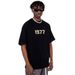 Men's Clothing Short Sleeves Men And Women Small Neckline 1977 Pure Cotton T Shirt Loose White Five Point Sleeves Drop Shoulder Half Sleeves_viptrois.com