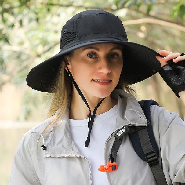 UPF 50+ Women's Sun Hat - Wide Brim Beach Hat For Travel & Outdoor (Lightweight, Quick-Dry, Adjustable Chin Strap, Breathable Fabric)_viptrois.com