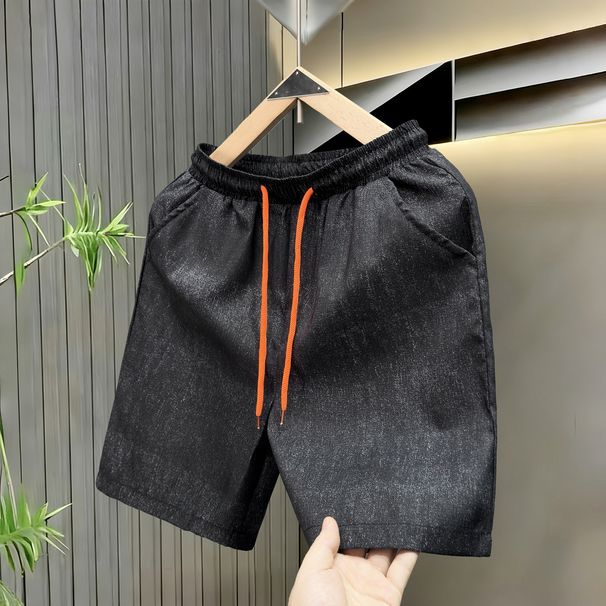 Men's Trendy Ice Silk Quick Drying Casual Shorts Stylish Five Point Beach Pants Summer Arrival Thin Summer Clothing_viptrois.com