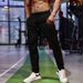 Men's Clothing Thin Ice Silk Sports Trousers Fitness Running Leisure Quick Drying Breathable Elastic Slim Straight Training Pants_viptrois.com