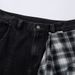 Two-Piece Loose Scimitar Pants Niche Trendy Brand Men's Fashion Design Plaid Detachable Zipper Curved Wide-Leg_viptrois.com