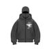 Men's Clothing American Style Double Hooded Loose Ninja Punk Style Gothic Cardigan Zipper Hooded Sweatshirt_viptrois.com