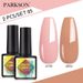 Parkson 2PCS Gel Nail Polish Set Long Lasting LED Soak Off Gel Varnish Nail Polish White Black Color Kit French Manicure Gel_viptrois.com