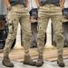 Men's Tactical Cargo Pants – Military-Inspired, Straight-Leg, Multi-Pocket (Black/Grey/Green/Khaki, M-5xl)_viptrois.com