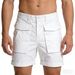 Men's Clothing Men's Style Stretch Cargo Shorts Ins Style Loose Casual Mid Length 4 Quarter Pants For Formal & Casual_viptrois.com