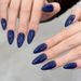Beauty & Health Simple High End White Pure Color Dark Blue Gray Shiny Hand And Foot Suit Pure Handmade Wear_viptrois.com