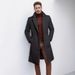 Men's Wool Blend Trench Coat - Classic Long Overcoat For Winter, Slim Fit, Multiple Pockets, Stylish & Warm_viptrois.com