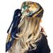Unisex All vintage chain printed silk scarf satin color 90cm fashion square shawl woman_viptrois.com
