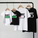 Cross Border American European Parent Child Clothing Summer Family Clothing Family Of Three Or Four Mother And Daughter Short Sleeved T Shirt_viptrois.com
