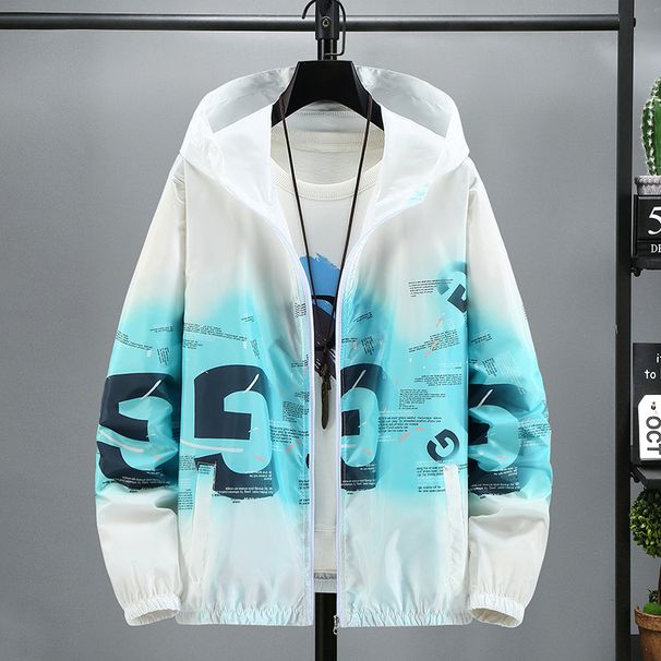 Men's clothing Summer trend sun protection jacket plus fat plus size men's outdoor sun protection clothing ultra-thin breathable student skin clothing_viptrois.com