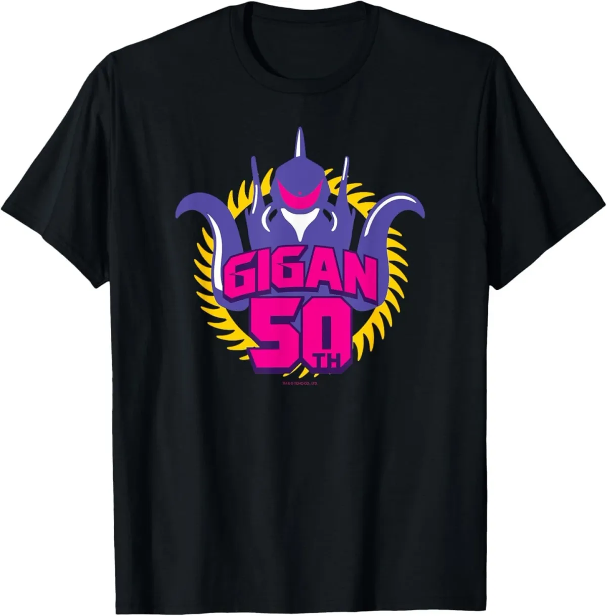 Godzilla Gigan 50th Anniversary Pink Line Art T-Shirt Mens Womens Tees Top_viptrois.com