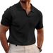 Men's Clothing New T Shirt Men's Heavy Waffle Oversize Solid Color Casual Short Sleeve_viptrois.com