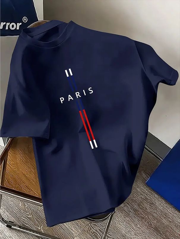 Men's Clothing Short Sleeve Casual Loose T Shirt Bottoming Shirt All Match Clothes Summer Men's Clothing_viptrois.com