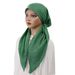 Elastic Turban Hat – Solid Color Pullover Headwrap (Fashionable Arc Wave Design, Cross-Cultural Baotou & Airplane Hat For Women)_viptrois.com
