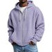 Cross-Border European And American New Heavyweight Long-Sleeve Hooded Jacket Men, Solid Color Loose Trendy Men's_viptrois.com
