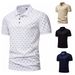 2023 Summer New Style Turn-Down Collar European Size Casual Men's Short-Sleeve Polo Shirt T-Shirt_viptrois.com