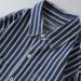 Men's Clothing Washed Striped Denim Shirt Jacket Men's Spring And Autumn Handsome Loose Casual Long Sleeved Shirt Trend_viptrois.com