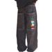 Men's Hip Hop Denim Jeans - Loose Fit Straight Leg Pants With Unique Print For Casual Streetwear (Black, S/M/L/Xl)_viptrois.com