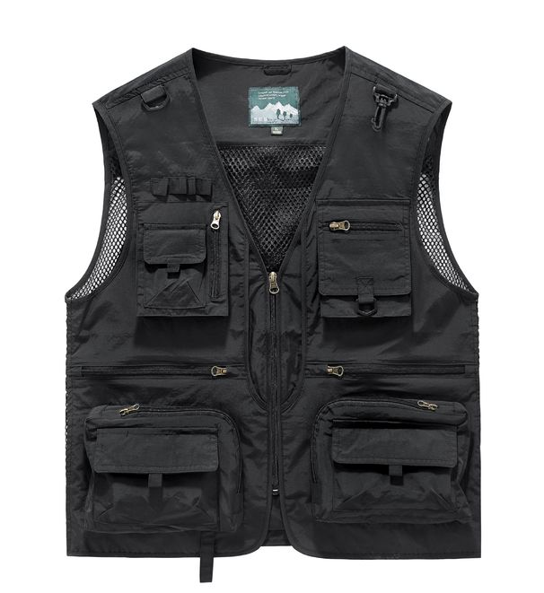 Unisex Multi-Pocket Outdoor Vest - Lightweight Fishing & Utility Waistcoat For Men & Women (12 Colors, S-6XL)_viptrois.com