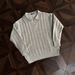 Classic Cable-Knit V-Neck Sweater – Timeless Preppy Style For Men (M-3XL, Gray/Blue/Beige, Cotton, Slim Fit, Minimalist Elegance)_viptrois.com