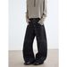 Curved Long Breasted Design Jeans Men's Autumn Popular High Street Loose Wide Leg Mopping Trousers Trend_viptrois.com