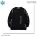 Korean Style Knit Sweater – Oversized Men’s Pullover With Fair Isle Pattern (Black, S/M/L/XL)_viptrois.com