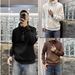 Pure Pure European Station New Men's Autumn Winter Hoodie Versatile Simple Lazy Style Patchwork Long Sleeve Top_viptrois.com